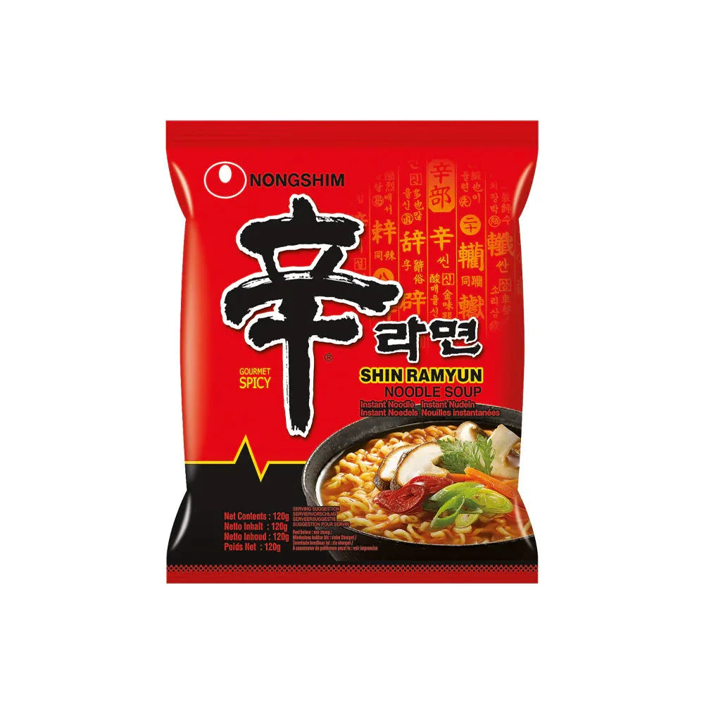 Nongshim Shin Ramyun Noodle Soup (120g) - Get Munchies